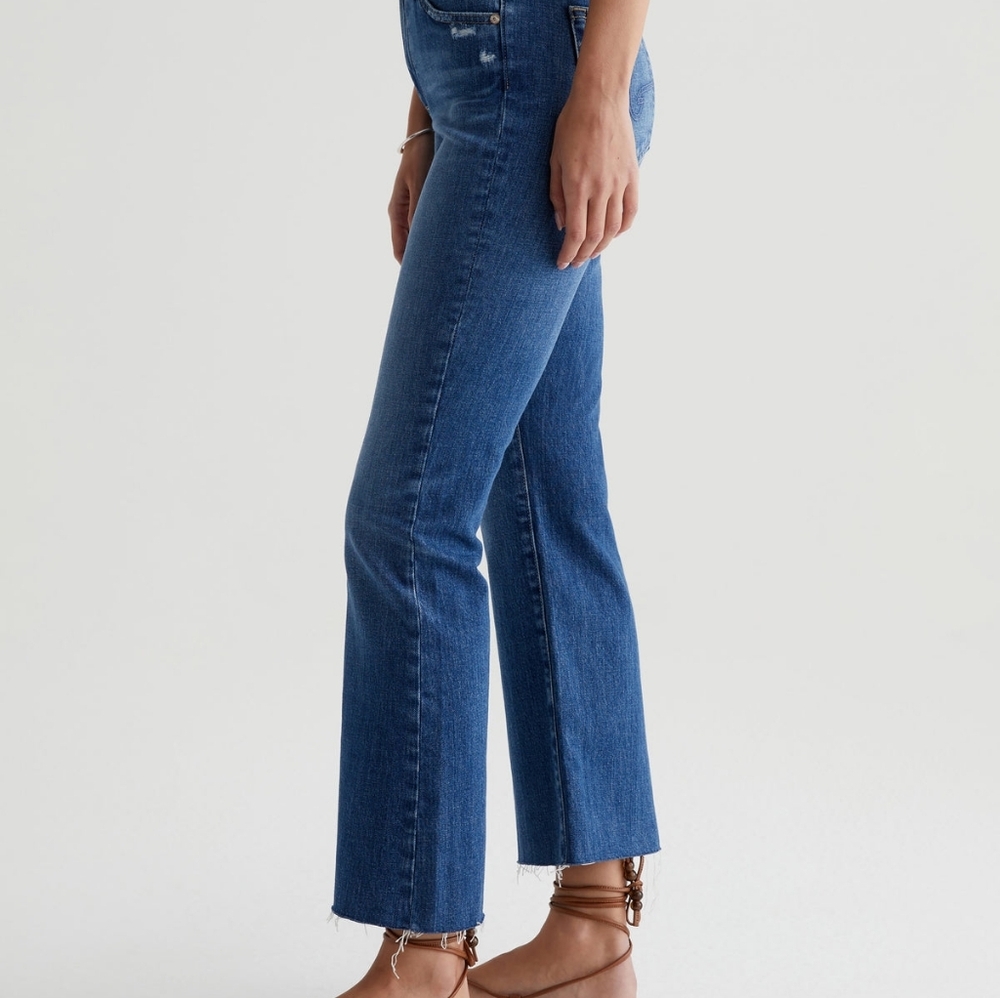 π£Farrah Designer AG AG-ED Blue Denim Jeans π Boot High-Rise Size 32x32 - Picture 5 of 9